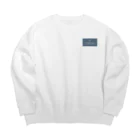 デッキ〜♪♯のconakucha(コナクチャ)ブルーグレーカラー Big Crew Neck Sweatshirt