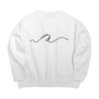 i_zumiのうどん Big Crew Neck Sweatshirt