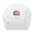 雨鷺の蒲鉾さん Big Crew Neck Sweatshirt