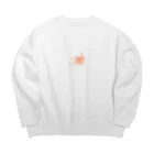 saiのほるん（オレンジ） Big Crew Neck Sweatshirt