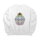 【ホラー専門店】ジルショップの桜チョコミントスイーツ❷ Big Crew Neck Sweatshirt