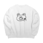 鹿先生のくま Big Crew Neck Sweatshirt