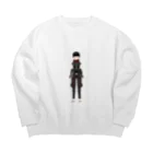 コラボ商品店の暇すぎゴリラさんとのコラボ商品 Big Crew Neck Sweatshirt