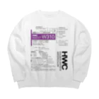 ホルベインSUZURI店の記号の見方（HWC） Big Crew Neck Sweatshirt