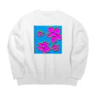 lunar eclipseのさくさくさくらさくら Big Crew Neck Sweatshirt