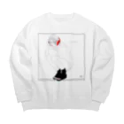 竹条いちいのLISTEN Big Crew Neck Sweatshirt