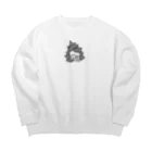 shironohitotokiのさざえ Big Crew Neck Sweatshirt