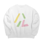 あんこうのからあげの春 Big Crew Neck Sweatshirt