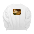 まふやのらーめんおいしい Big Crew Neck Sweatshirt