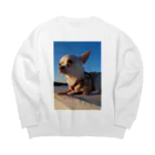 うめこずかんの海辺のうめこ１ Big Crew Neck Sweatshirt