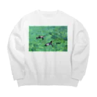 天秤座のペンギンといっしょ Big Crew Neck Sweatshirt