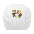 mojokinnのNO BEER, NO LIFE Big Crew Neck Sweatshirt