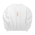 saiのあるとさくそふぉん（オレンジ） Big Crew Neck Sweatshirt