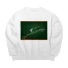 Teatime ティータイムのステップアップ ゴール成功者 Big Crew Neck Sweatshirt