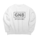 NE9TARのGN8 -OYASUMI- Big Crew Neck Sweatshirt