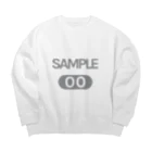 sampleのsample crew neck Big Crew Neck Sweatshirt