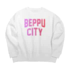 JIMOTOE Wear Local Japanの別府市 BEPPU CITY Big Crew Neck Sweatshirt