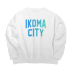 JIMOTOE Wear Local Japanの生駒市 IKOMA CITY Big Crew Neck Sweatshirt