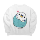 鳥美術部のねえねえ！ Big Crew Neck Sweatshirt