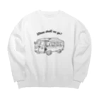 ブルーカメラのシンプルTシャツ屋のワーゲンバスでどこに行こう？ Big Crew Neck Sweatshirt