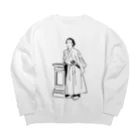 山形屋米店の坂本龍馬 Big Crew Neck Sweatshirt