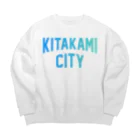 JIMOTOE Wear Local Japanの北上市 KITAKAMI CITY Big Crew Neck Sweatshirt