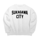 JIMOTOE Wear Local Japanの須賀川市 SUKAGAWA CITY Big Crew Neck Sweatshirt