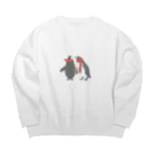 ゆりえもんのペンギンショップのペアペンギン(Crimson) Big Crew Neck Sweatshirt