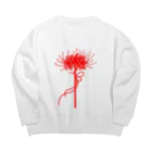 Alba spinaの彼岸花　一輪 Big Crew Neck Sweatshirt