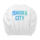 JIMOTOE Wear Local Japanの石岡市 ISHIOKA CITY Big Crew Neck Sweatshirt