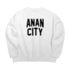 JIMOTOE Wear Local Japanの阿南市 ANAN CITY ビッグシルエットスウェット