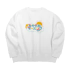 Natsukawa Yukichiのおやすみモーニング Big Crew Neck Sweatshirt