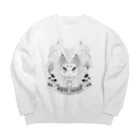 目赤の和兎 Big Crew Neck Sweatshirt