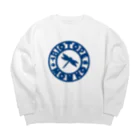 くーちゃんのビオトープ孟子（ロゴ）青緑 Big Crew Neck Sweatshirt