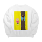 白井　快士のセミ採り２ Big Crew Neck Sweatshirt