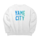 JIMOTOE Wear Local Japanの八女市 YAME CITY Big Crew Neck Sweatshirt