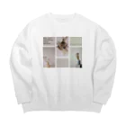 insparation｡   --- ｲﾝｽﾋﾟﾚｰｼｮﾝ｡のmemory。ｱﾝﾆｭｲ･ﾋﾟﾝｸ Big Crew Neck Sweatshirt