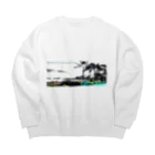 hiroblandのハワイを感じる Big Crew Neck Sweatshirt