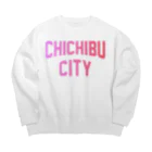 JIMOTOE Wear Local Japanの秩父市 CHICHIBU CITY Big Crew Neck Sweatshirt