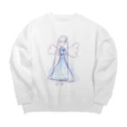 きっずしょっぷのドレスを着た天使 Big Crew Neck Sweatshirt