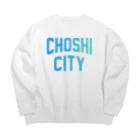 JIMOTOE Wear Local Japanの銚子市 CHOSHI CITY Big Crew Neck Sweatshirt