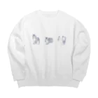 渡邊野乃香のお店のぽんちゃんグッズ Big Crew Neck Sweatshirt