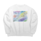 夜の闇に、色の魔法をかけながら。のEvery cloud has a silver lining. Big Crew Neck Sweatshirt