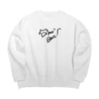 Chris designの猫　ベストを尽くせ Big Crew Neck Sweatshirt