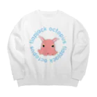 LalaHangeulのFlapjack Octopus(メンダコ) 英語バージョン Big Crew Neck Sweatshirt