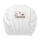 sandy-mの宝くじ当選で億万長者になっちゃったオレ in USA Big Crew Neck Sweatshirt