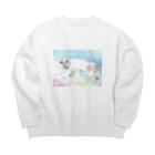 りとるたまの自由な心 Big Crew Neck Sweatshirt