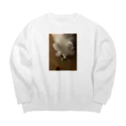 限界にきの猫！！ Big Crew Neck Sweatshirt