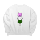 てててのてのさんしょくねこだんご Big Crew Neck Sweatshirt