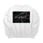 am.の桜と光 Big Crew Neck Sweatshirt